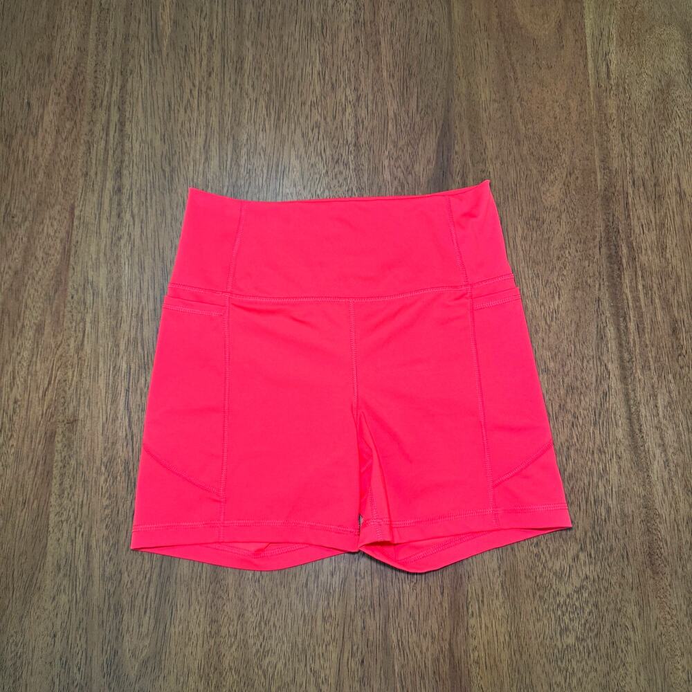 Yogalicious Lux Forza 5” Bike Shorts Women’s XL Cayenne High Rise